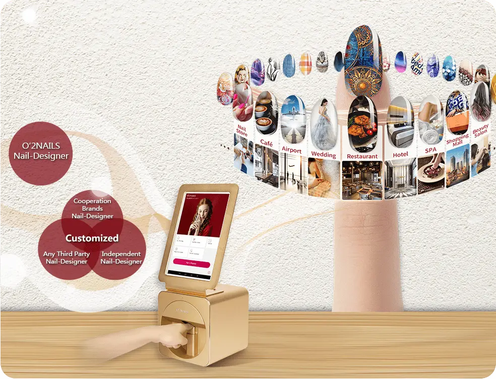 Skracaj czas pracy do minimum, osiągając tym samym niepowtarzalne stylizacje posiadając DRUKARKĘ DO PAZNOKCI 3D O'2NAILS