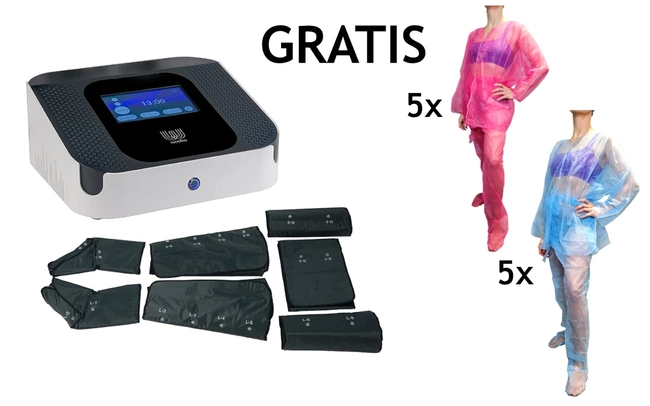 Urządzenie kosmetyczne WEELKO® HighTech 2w1 PRESOTERAPIA + TERMOTERAPIA | !GRATIS kostiumy do presoterapii