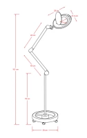  Lampa lupa WEELKO MEGA+ na statywie 