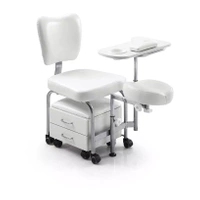 Taboret kosmetyczny WEELKO® TENDY | Mobilne stanowisko do manicure i pedicure