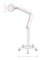  Lampa lupa kosmetyczna Weelko EXPAND LED na statywie