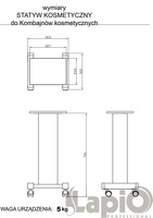 Stojak do urządzenia kosmetycznego Lapio Professional lub HEBE| STATYW