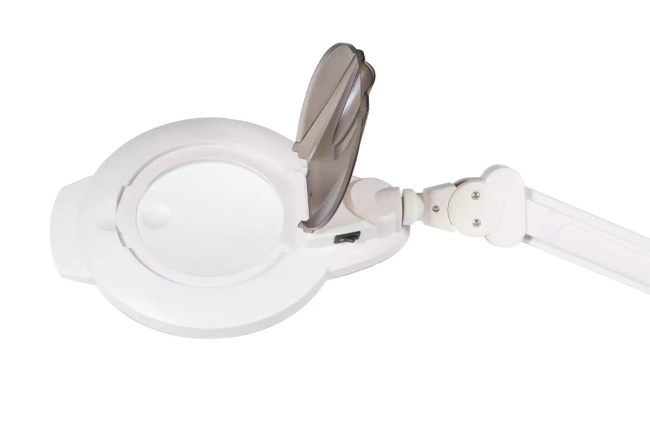 Lampa lupa LED VIBBEL CRUX - 2 rodzaje dioptrii w jednej lampie 3/8 dpi / na statywie lub bez