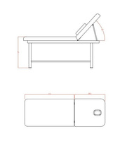 Stół do masażu Weelko COXI / Fotel kosmetyczny