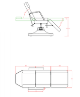 Fotel kosmetyczny WEELKO® SART hydrauliczny obrotowy 360°